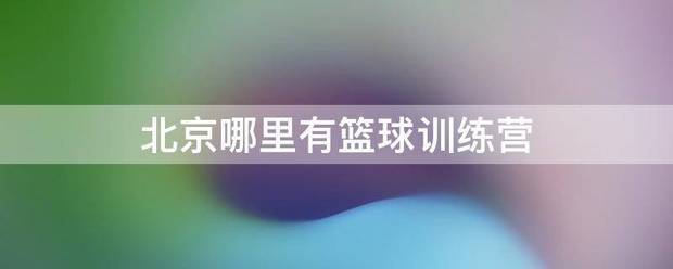 启明星篮球北京冬季篮球训练营
